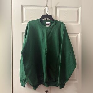 Hanes Ultimate Cotton Green Sweatshirt